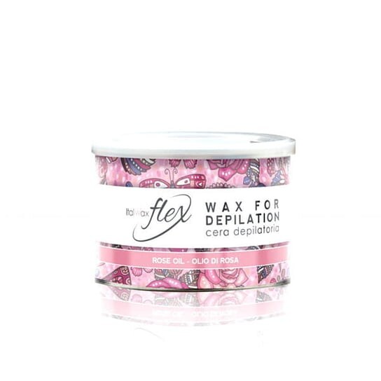 Розовое масло) высокопластичный ароматический воск с диоксидом титана для депиляции в банке 400 мл для депиляции больших участков волос ItalWax Flex Rose Oil (
Розовое масло) высокопластичный ароматический воск с диоксидом титана для депиляции в банке 400 мл для депиляции больших участков волос ItalWax Flex Rose Oil (