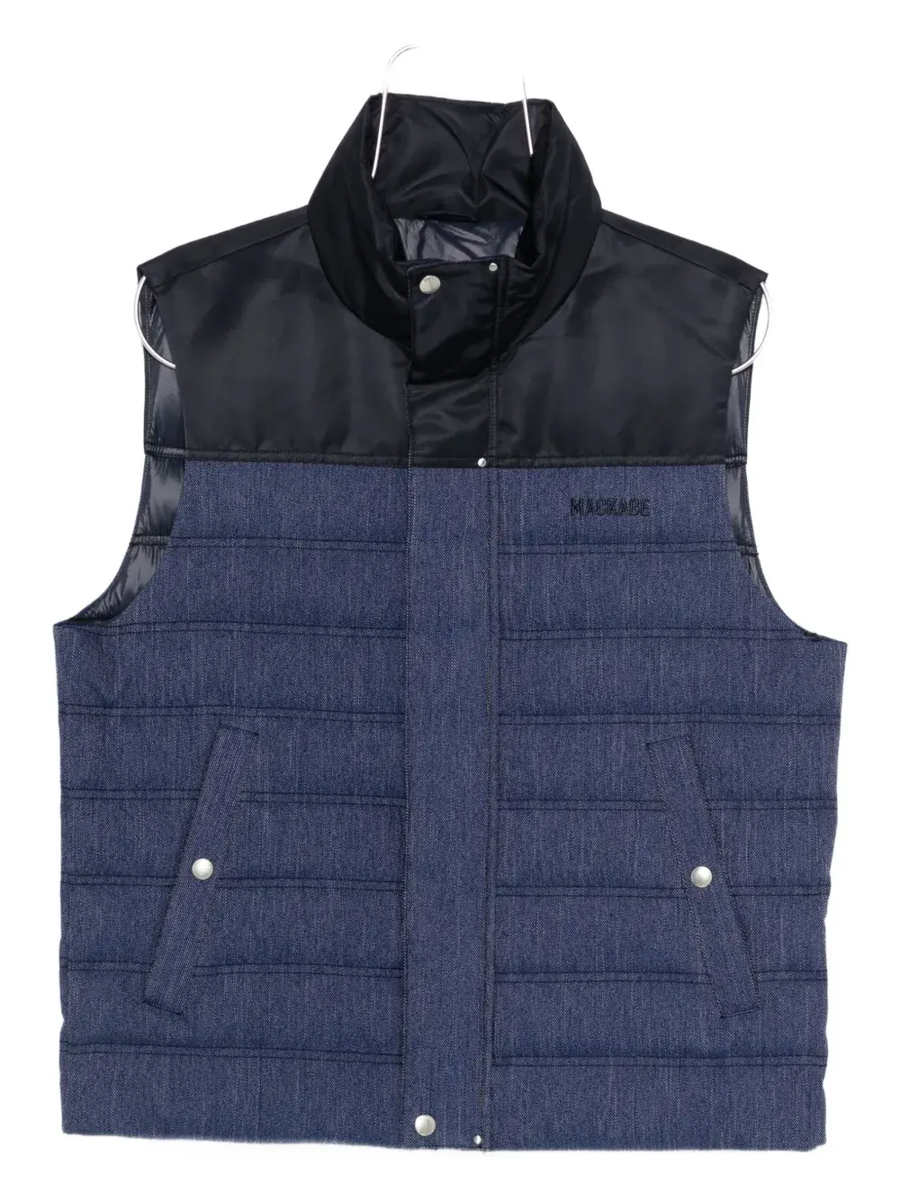 Стеганый жилет с панелями Mackage, синий
Стеганый жилет с панелями Mackage, синий
