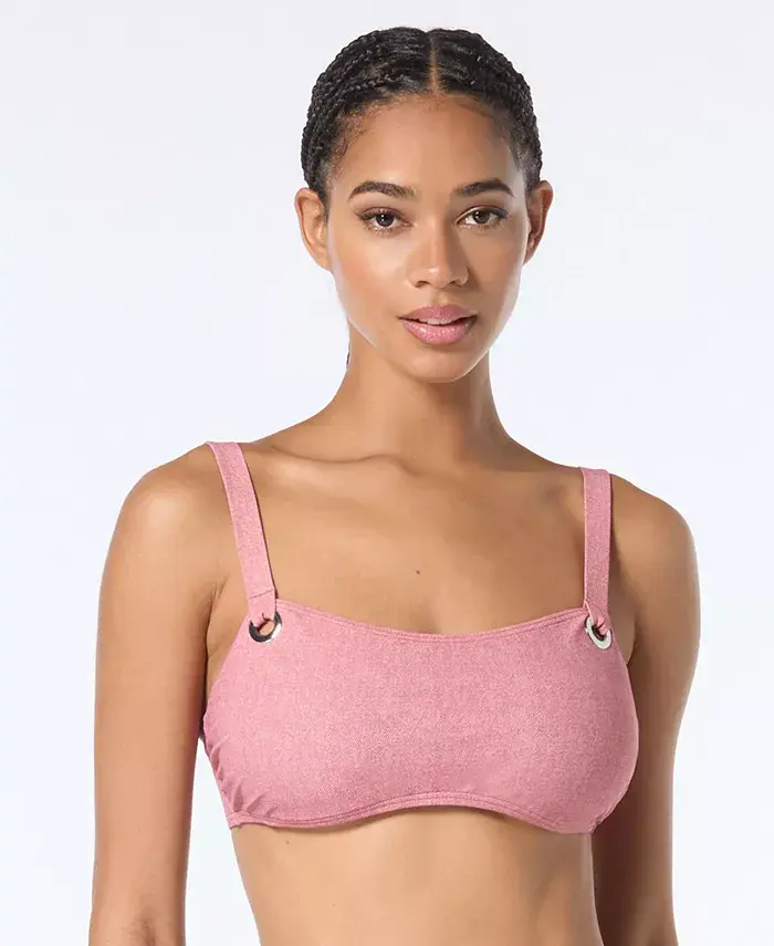 Женский бикини-топ с квадратным вырезом и люверсами Michael Kors, розовый
Женский бикини-топ с квадратным вырезом и люверсами Michael Kors, розовый