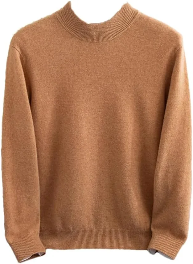 Мужской шерстяной пуловер с полувысоким воротником
Мужской шерстяной пуловер с полувысоким воротником