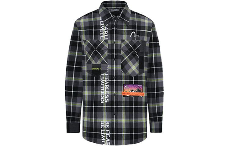 Рубашка мужская зеленая Evisu, зеленый
Рубашка мужская зеленая Evisu, зеленый