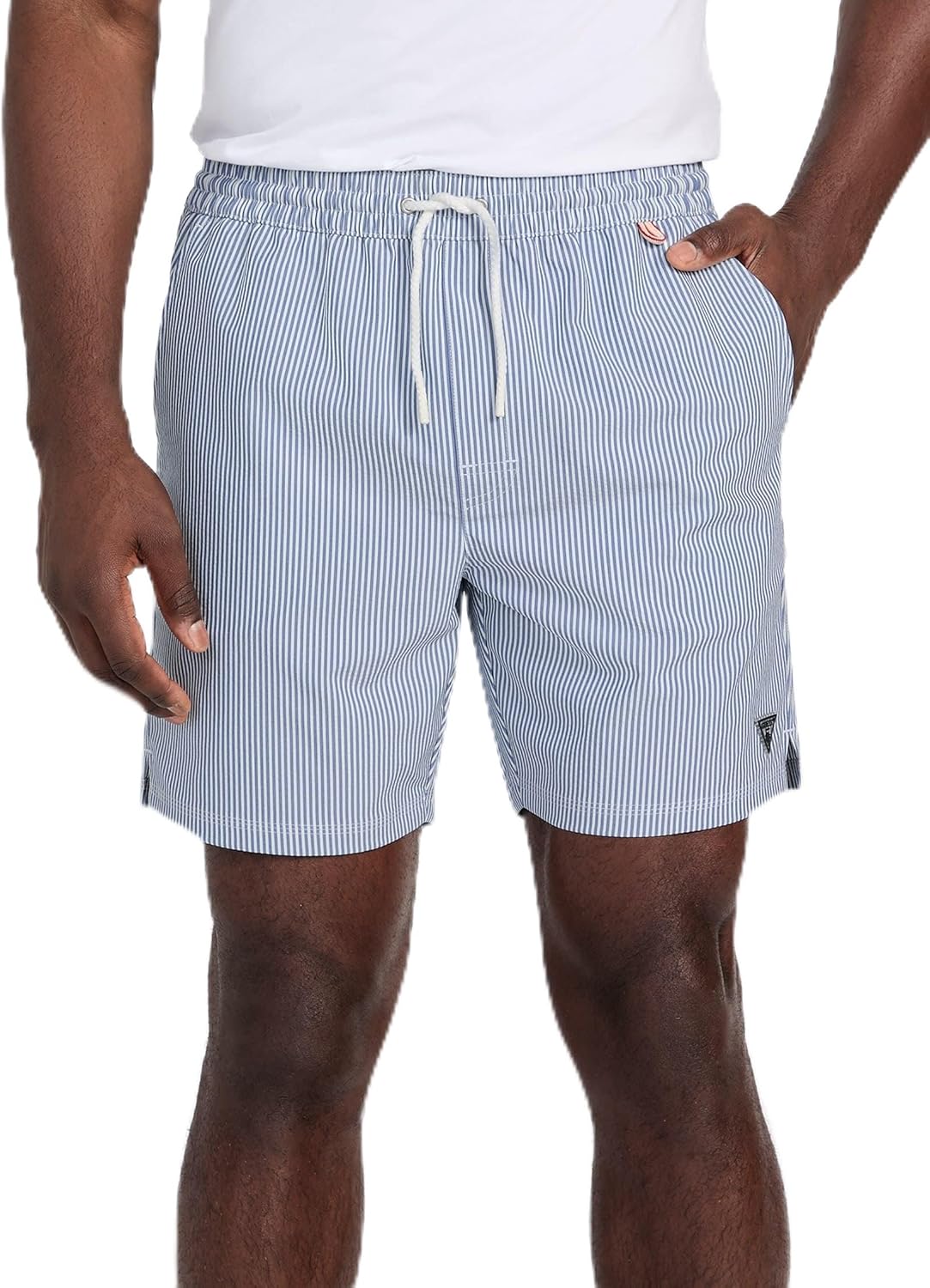 Плавки GUESS из полосатого сирсакера, White Blue Seersucker
Плавки GUESS из полосатого сирсакера, White Blue Seersucker