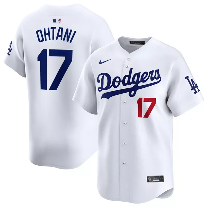 Мужская домашняя майка Nike Los Angeles Dodgers Shohei Ohtani #17 White Limited
Мужская домашняя майка Nike Los Angeles Dodgers Shohei Ohtani #17 White Limited
