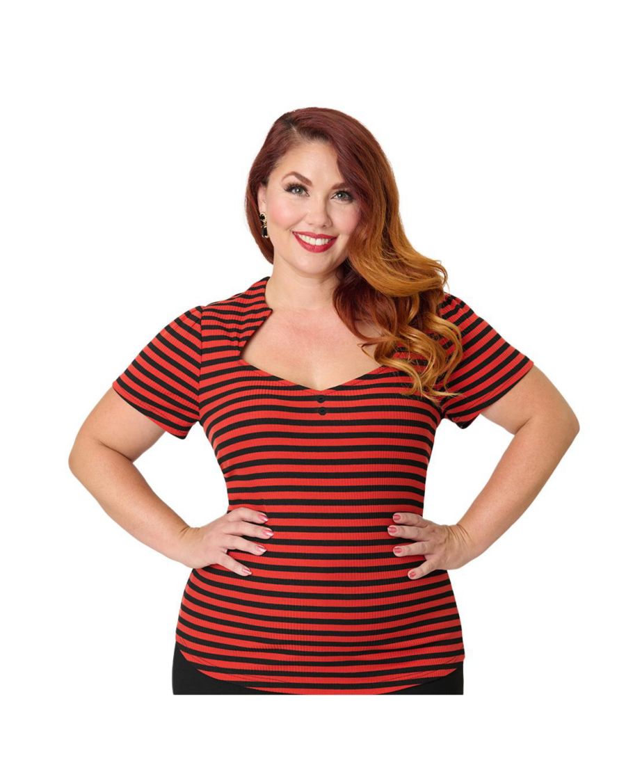 Вязаный топ больших размеров с пятиугольным воротником Unique Vintage, Orange & black
Вязаный топ больших размеров с пятиугольным воротником Unique Vintage, Orange & black