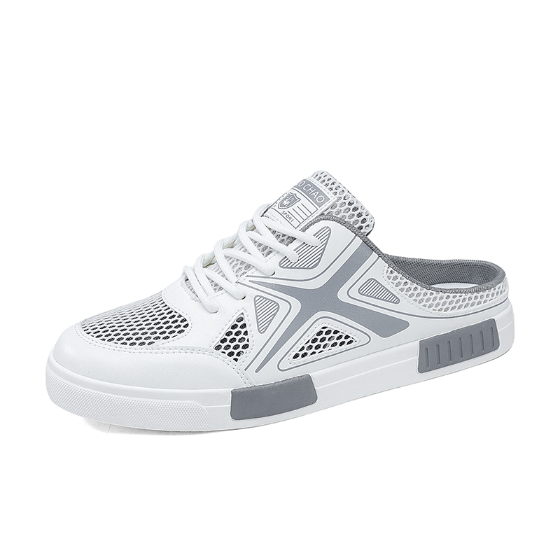 VAEL Мужские белые тапочки с закрытым носком, резиновой подошвой, устойчивые к скольжению и износу, цвет White
VAEL Мужские белые тапочки с закрытым носком, резиновой подошвой, устойчивые к скольжению и износу, цвет White