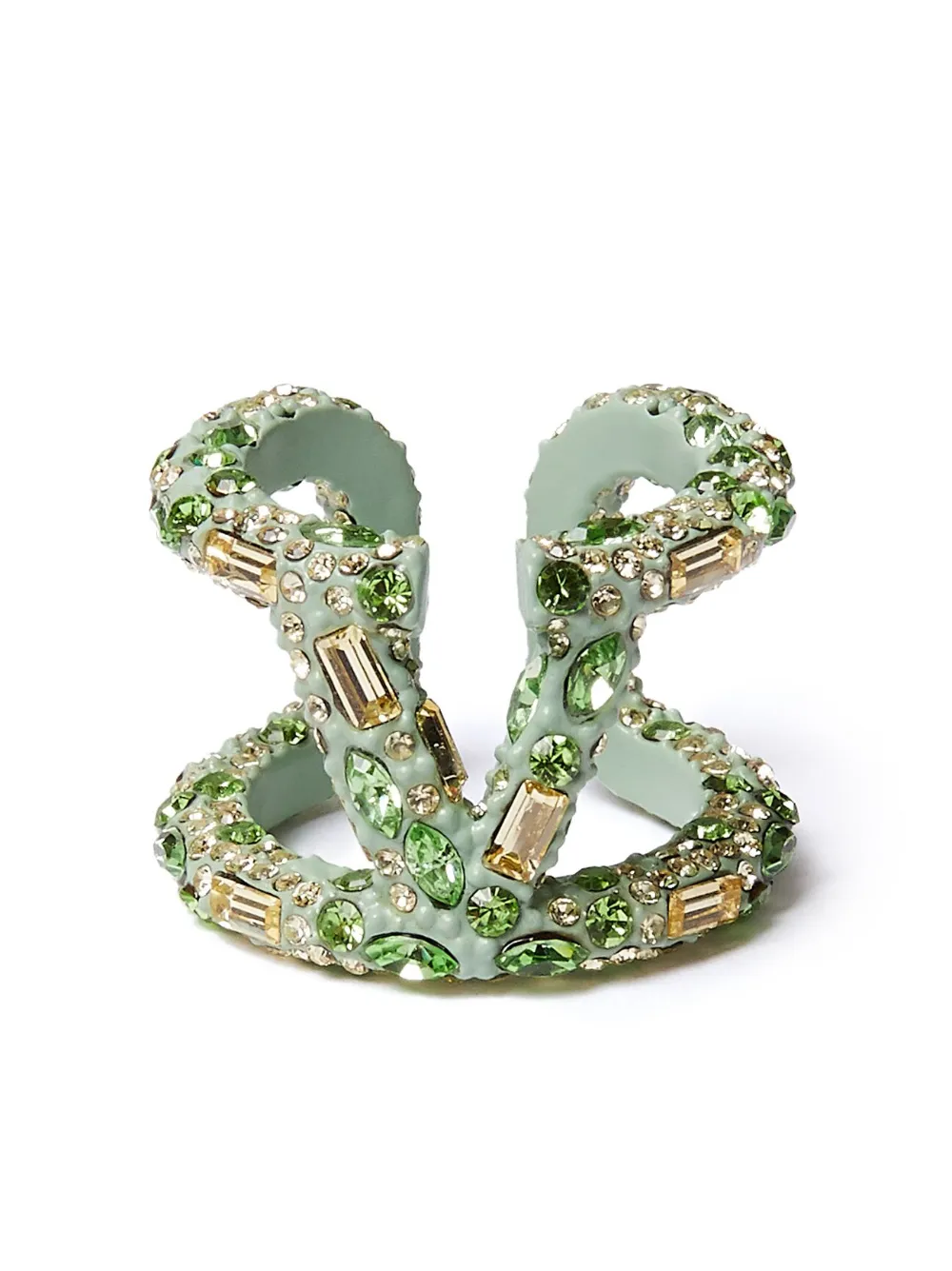 Кольцо с кристаллами и логотипом VLogo Signature Valentino Garavani, зеленый
Кольцо с кристаллами и логотипом VLogo Signature Valentino Garavani, зеленый