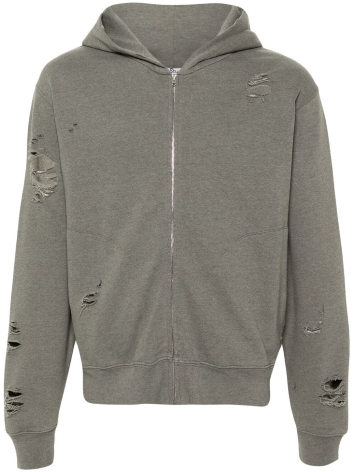 Acne Studios худи на молнии, зеленый 
Acne Studios худи на молнии, зеленый