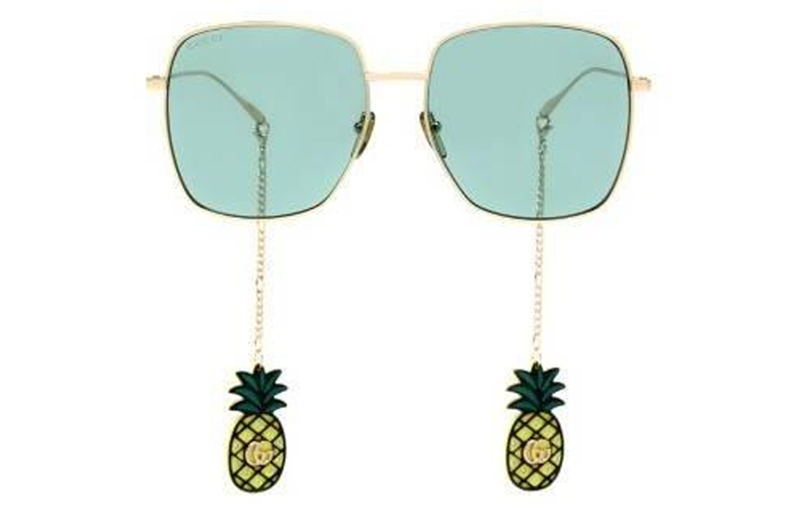 Очки солнцезащитные женские Gucci с подвесками в виде ананасов, золотой
Очки солнцезащитные женские Gucci с подвесками в виде ананасов, золотой