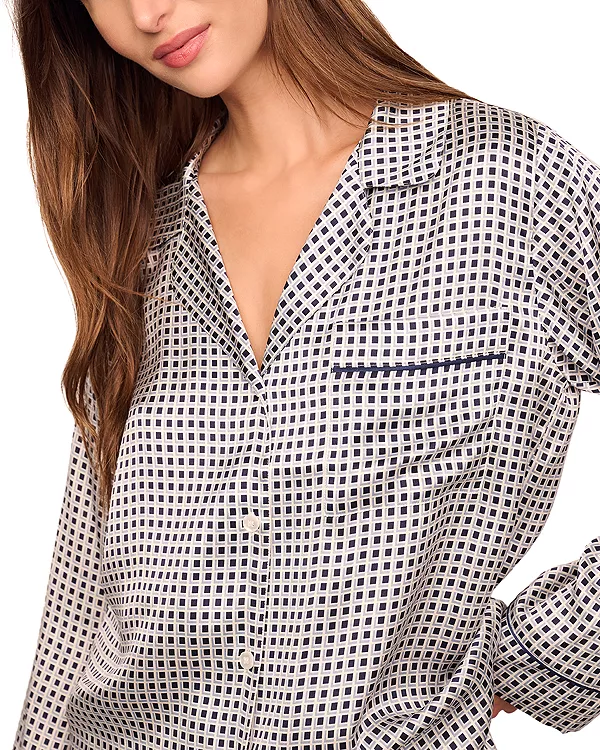 Длинный пижамный комплект из шелка с принтом Inez, пригодный для стирки. Eberjey, серый
Длинный пижамный комплект из шелка с принтом Inez, пригодный для стирки. Eberjey, серый