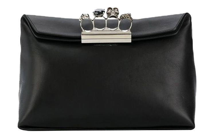 Alexander McQueen Кожаный клатч для женщин черный
Alexander McQueen Кожаный клатч для женщин черный