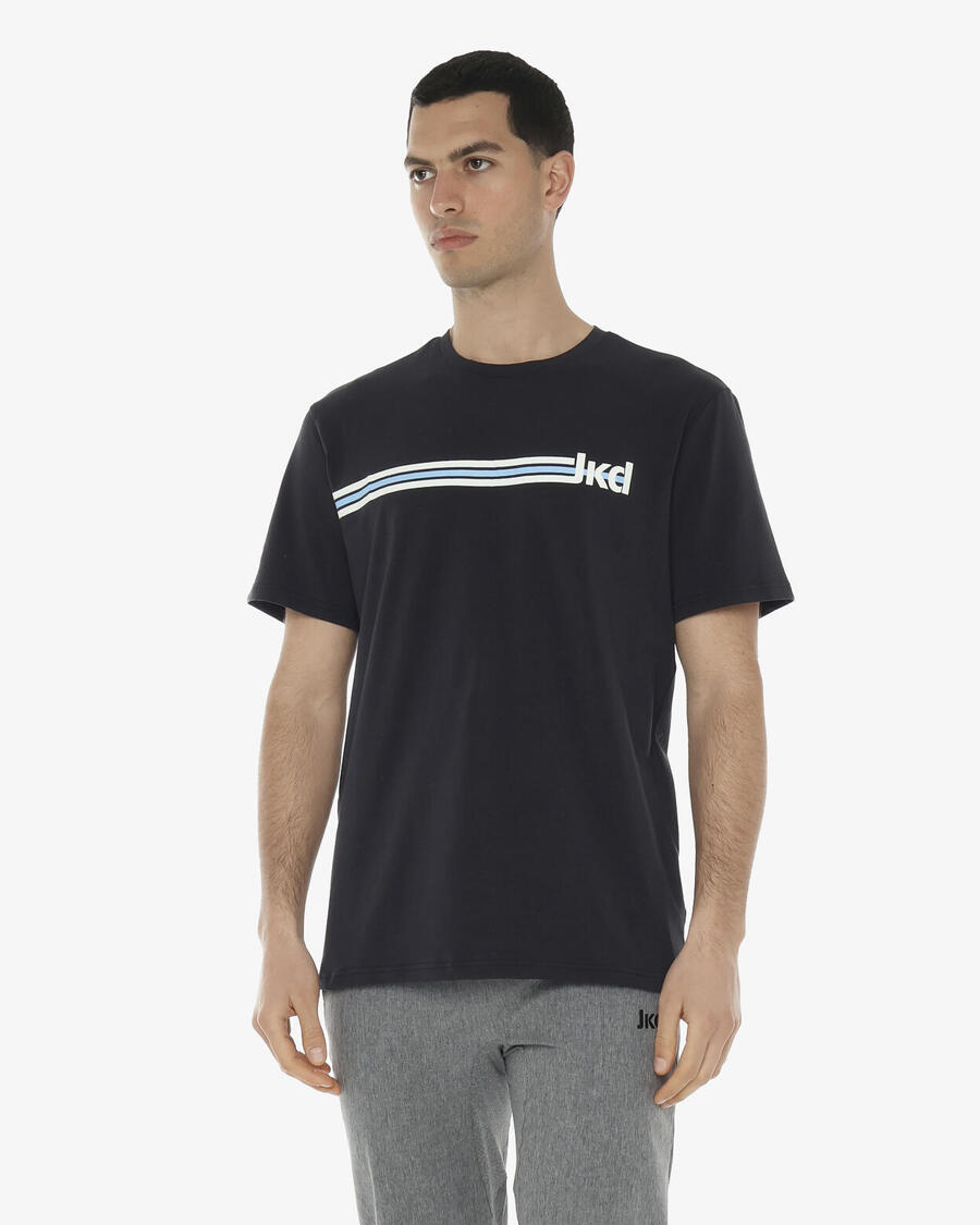 JAKED Мужская темно-синяя синтетическая футболка для фитнеса
JAKED Мужская темно-синяя синтетическая футболка для фитнеса