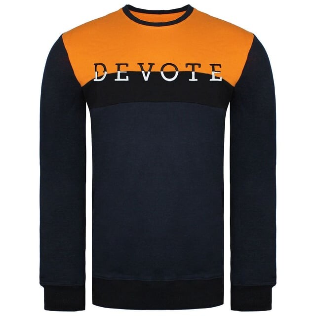 Blake мужской черный/темно-синий свитер Devote London, черный 
Blake мужской черный/темно-синий свитер Devote London, черный