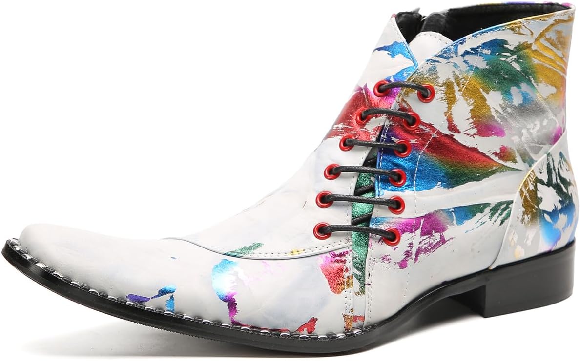 Мужские ботинки Santimon Chelsea для вечеринок, повседневные ковбойские ботинки, мода и комфорт, шнуровка сбоку, западные ботинки до щиколотки для мужчин, белый
Мужские ботинки Santimon Chelsea для вечеринок, повседневные ковбойские ботинки, мода и комфорт, шнуровка сбоку, западные ботинки до щиколотки для мужчин, белый