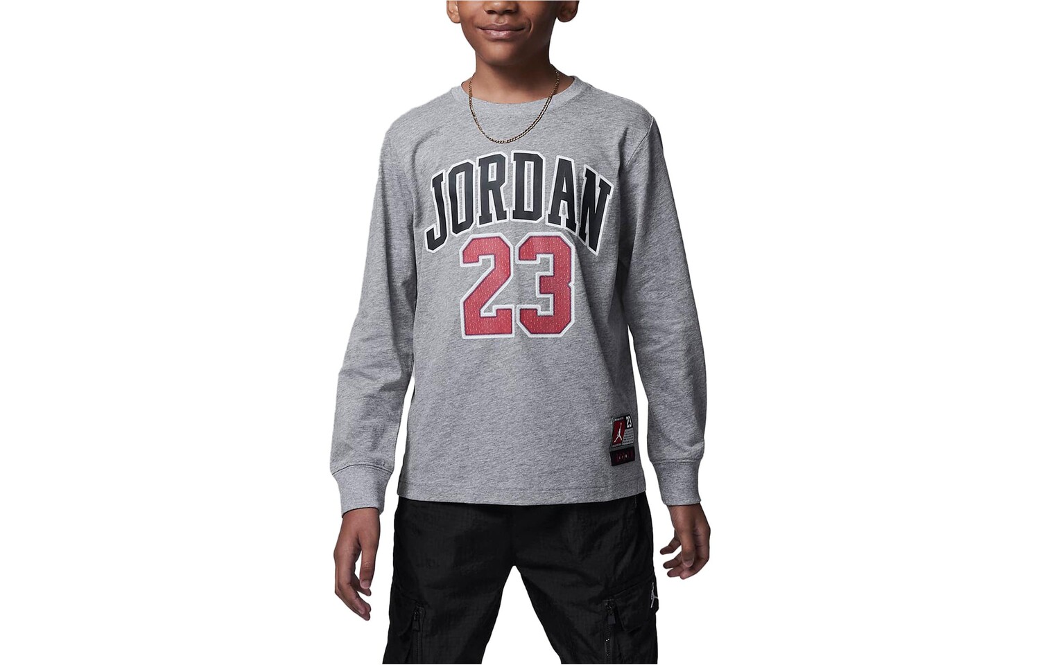 Детская футболка Jordan, серый 
Детская футболка Jordan, серый
