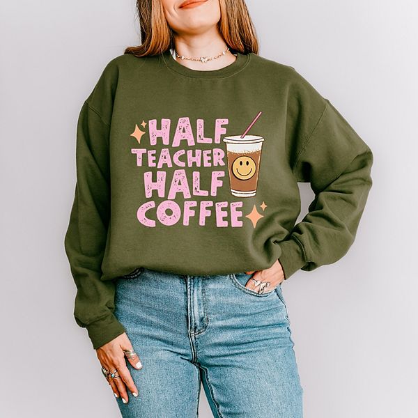 Свитшот Half teacher half coffee Simply Sage Market, Military
Свитшот Half teacher half coffee Simply Sage Market, Military
