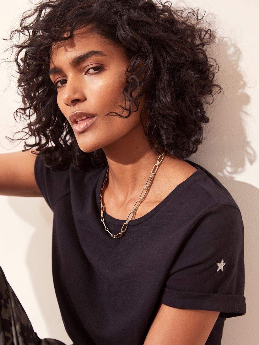 Хлопковая футболка со звездами Mint Velvet, темно-синяя, Синий, Хлопковая футболка со звездами Mint Velvet, темно-синяя
Хлопковая футболка со звездами Mint Velvet, темно-синяя, Синий, Хлопковая футболка со звездами Mint Velvet, темно-синяя