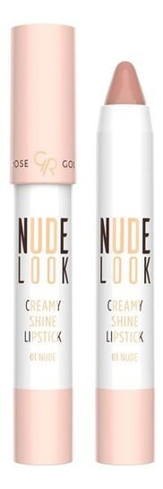 Кремовая губная помада-карандаш 01 Nude, 3 г Golden Rose, Nude Look 
Кремовая губная помада-карандаш 01 Nude, 3 г Golden Rose, Nude Look