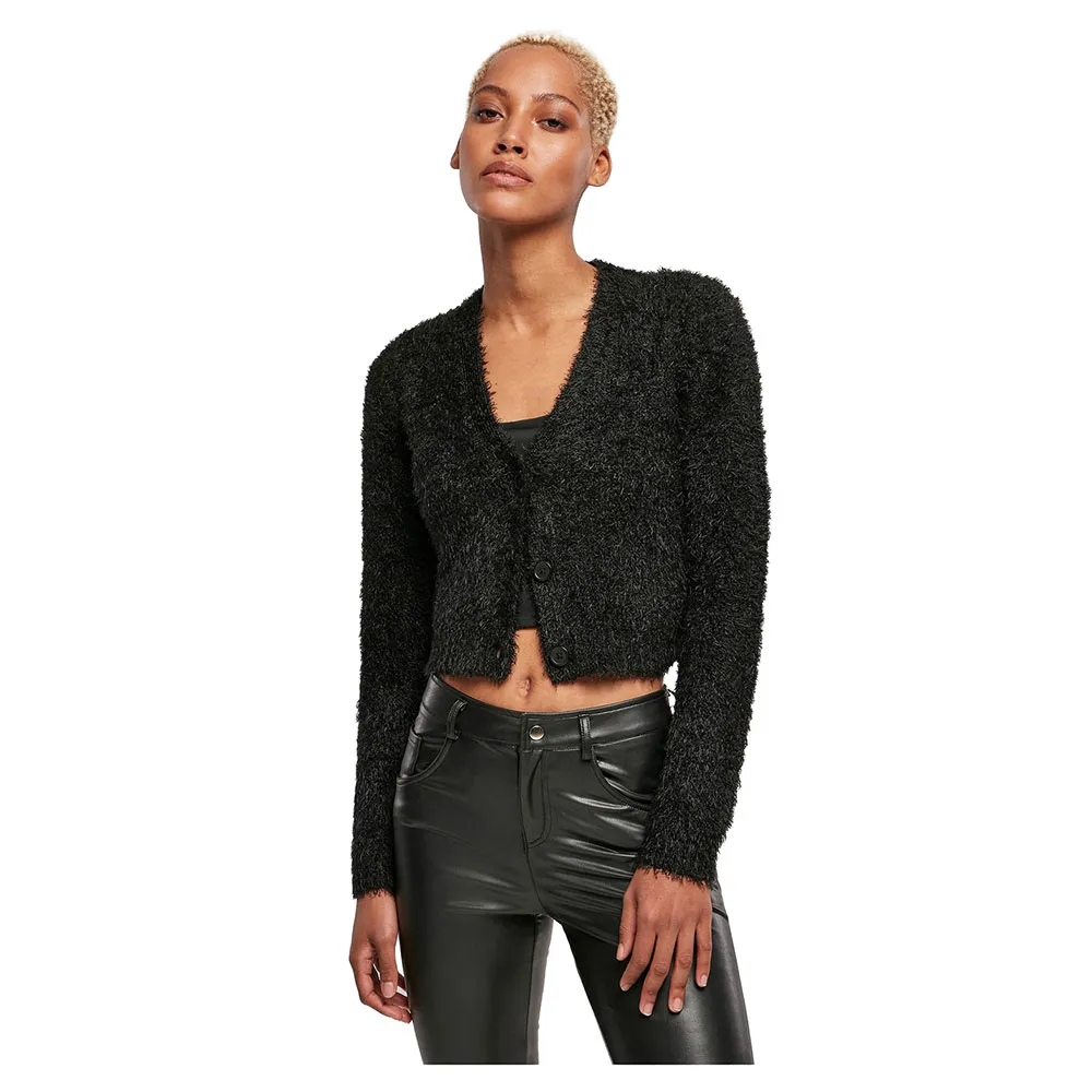 Кардиган Urban Classics Cropped Feather, черный
Кардиган Urban Classics Cropped Feather, черный