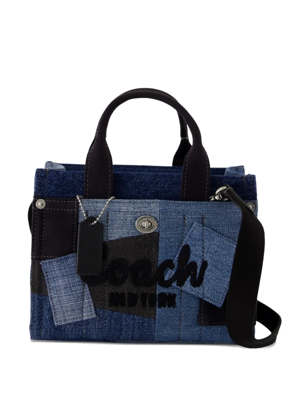 Джинсовая сумка-тоут в технике пэчворк Coach, синий
Джинсовая сумка-тоут в технике пэчворк Coach, синий
