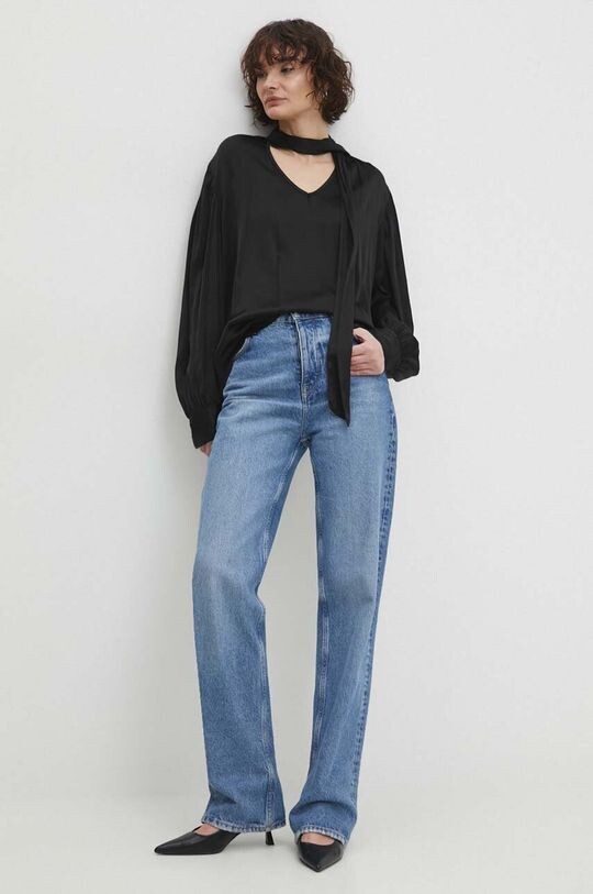 Шелковая блузка Answear Lab, черный
Шелковая блузка Answear Lab, черный