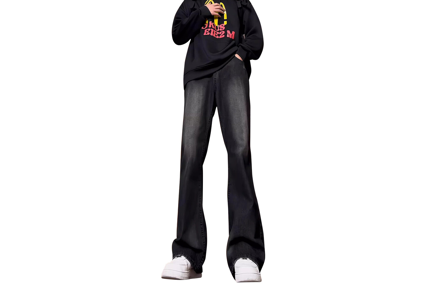 Джинсы унисекс Benatry, Мытый черный
Джинсы унисекс Benatry, Мытый черный