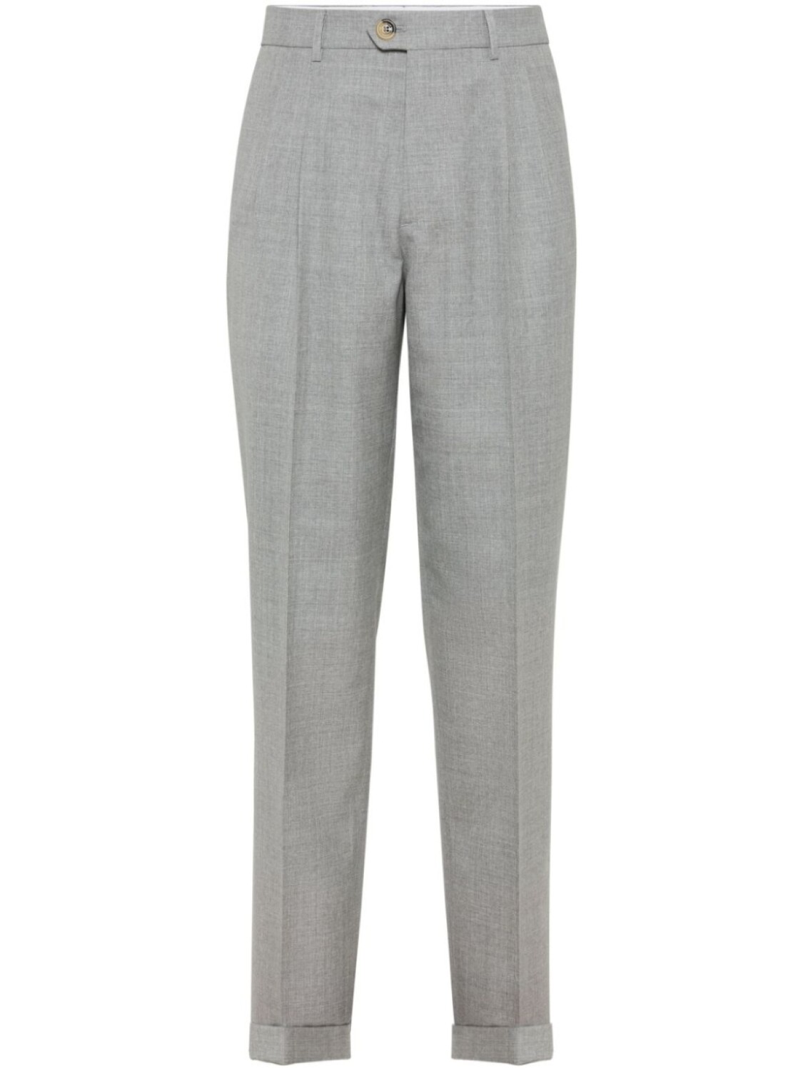 Brunello Cucinelli брюки строгого кроя со складками, серый
Brunello Cucinelli брюки строгого кроя со складками, серый