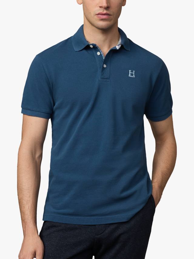 Классическая хлопковая поло с короткими рукавами Hackett London, Dark Denim Blue
Классическая хлопковая поло с короткими рукавами Hackett London, Dark Denim Blue