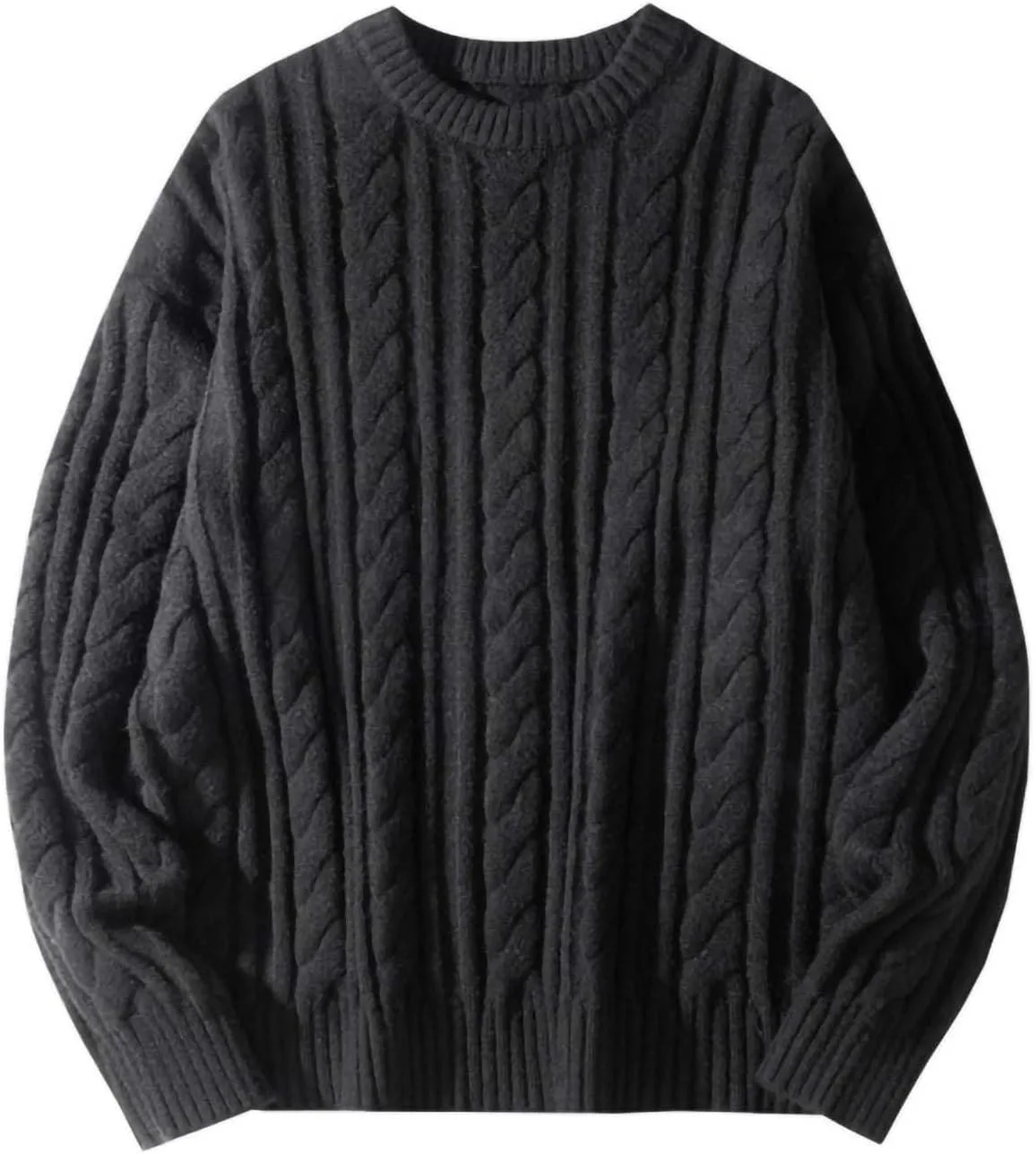 Cozy Cable Knitted Sweater для мужчин, Loose Crewneck, Casual Cambkatl
Cozy Cable Knitted Sweater для мужчин, Loose Crewneck, Casual Cambkatl