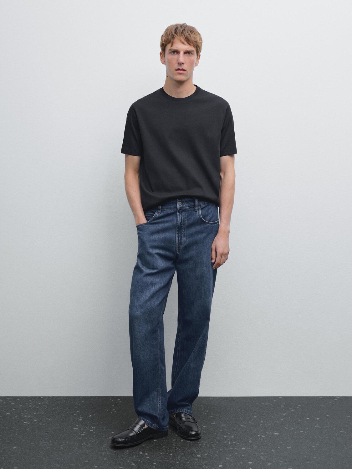 Футболка из 100% мерсеризованного хлопка Massimo Dutti, темно-синий
Футболка из 100% мерсеризованного хлопка Massimo Dutti, темно-синий