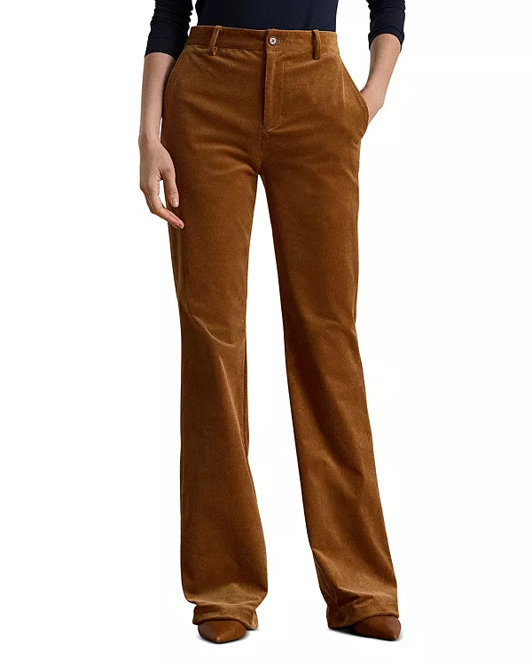 Расклешенные брюки из вельвета с высокой посадкой Ralph Lauren, коричневый
Расклешенные брюки из вельвета с высокой посадкой Ralph Lauren, коричневый