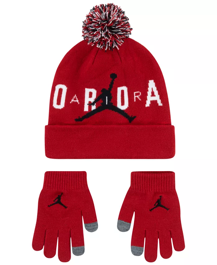 Комплект из 2 предметов: шапочка с помпоном и перчатки для больших детей Jordan, красный
Комплект из 2 предметов: шапочка с помпоном и перчатки для больших детей Jordan, красный