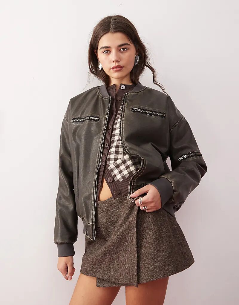 Куртка-бомбер из искусственной кожи с потертостями Marco черного цвета Motel, Черный, Куртка-бомбер из искусственной кожи с потертостями Marco черного цвета Motel
Куртка-бомбер из искусственной кожи с потертостями Marco черного цвета Motel, Черный, Куртка-бомбер из искусственной кожи с потертостями Marco черного цвета Motel