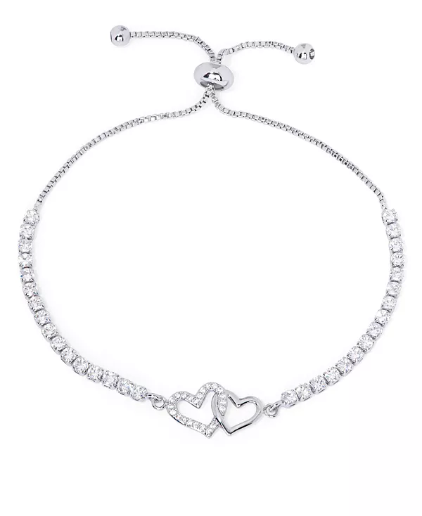 Регулируемый браслет-боло с кубическим цирконием в форме сердец, посеребренный Macy'S, silver
Регулируемый браслет-боло с кубическим цирконием в форме сердец, посеребренный Macy'S, silver