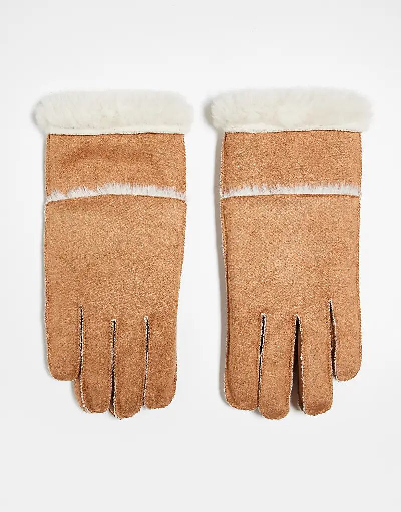 Перчатки New Look из овчины верблюжьего цвета
Перчатки New Look из овчины верблюжьего цвета