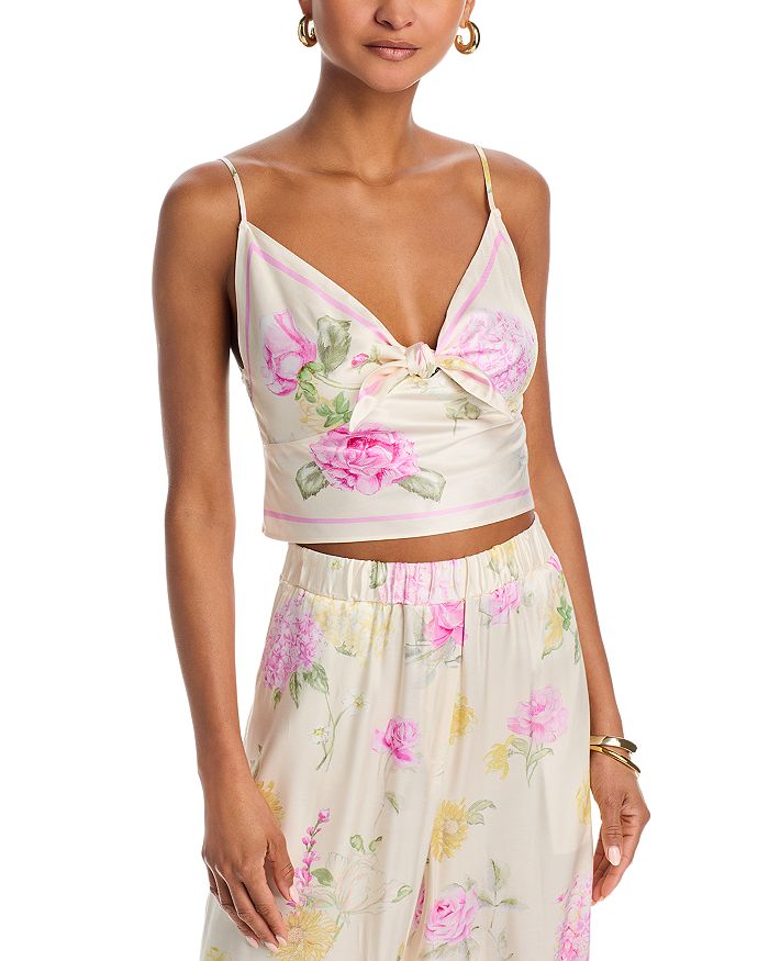 Emeraine Короткий Топ LoveShackFancy, слоновая кость/кремовый 
Emeraine Короткий Топ LoveShackFancy, слоновая кость/кремовый