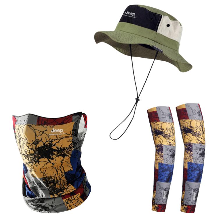 Jeep Полиамидная панама унисекс, Army Green Three-Piece Set (Hats & Caps+National Geographic Ear-Loop Face Mask+Cooling Arm Sleeves)
Jeep Полиамидная панама унисекс, Army Green Three-Piece Set (Hats & Caps+National Geographic Ear-Loop Face Mask+Cooling Arm Sleeves)