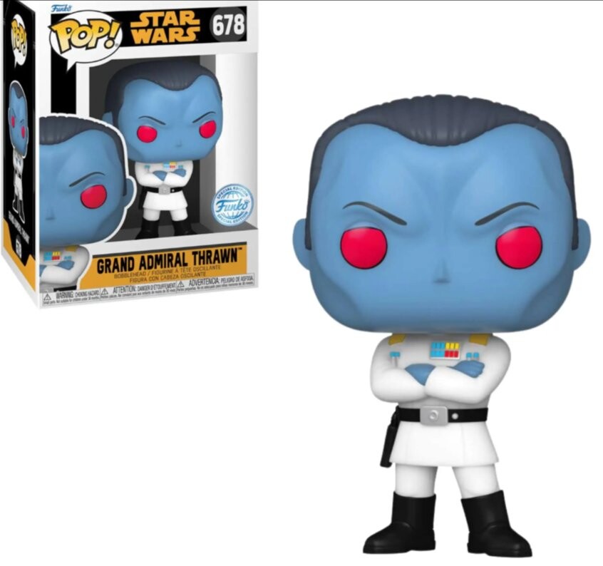 Funko POP!, коллекционная фигурка, Star Wars: CW20- GA Thrawn
Funko POP!, коллекционная фигурка, Star Wars: CW20- GA Thrawn