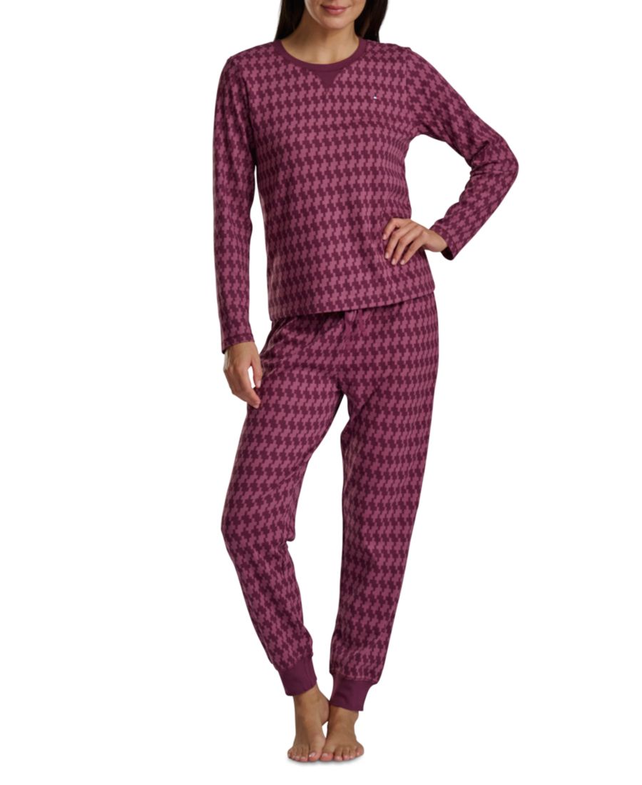 Женский комплект из 2 предметов: термопижама с принтом Tommy Hilfiger, Faux Houndstooth Heritage Plum
Женский комплект из 2 предметов: термопижама с принтом Tommy Hilfiger, Faux Houndstooth Heritage Plum