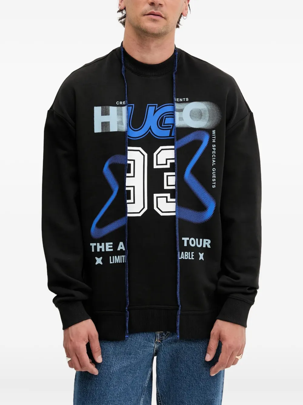 Толстовка с графичным принтом HUGO, черный
Толстовка с графичным принтом HUGO, черный