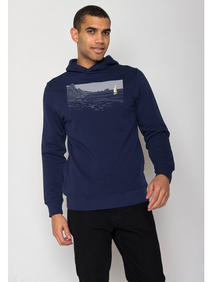 Толстовка Nature Cliffsail темно-синего цвета GreenBomb
Толстовка Nature Cliffsail темно-синего цвета GreenBomb