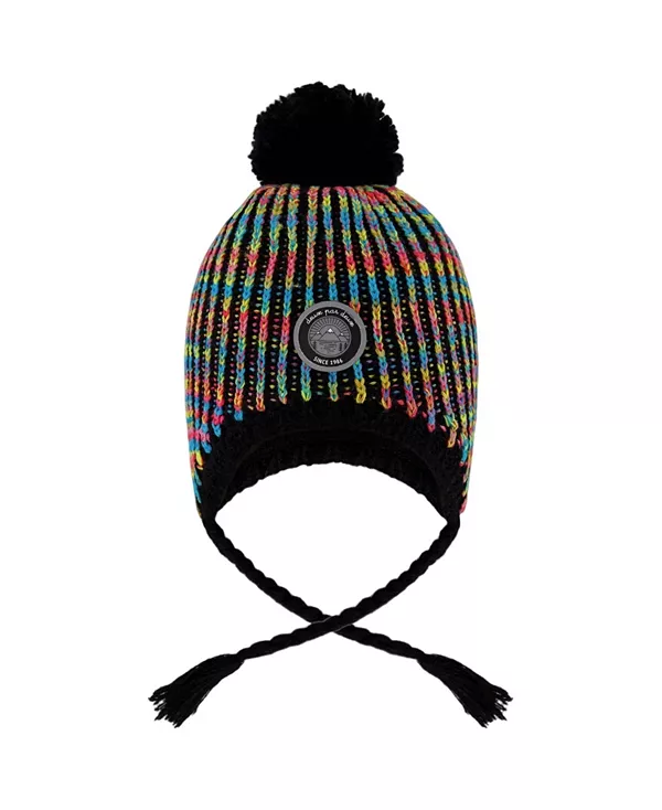 Вязаная перуанская шапочка с помпоном для девочек - для малышей, детей постарше. Deux Par Deux, черный
Вязаная перуанская шапочка с помпоном для девочек - для малышей, детей постарше. Deux Par Deux, черный