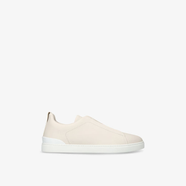 Кроссовки кожаные Zegna с тройной строчкой, белый
Кроссовки кожаные Zegna с тройной строчкой, белый