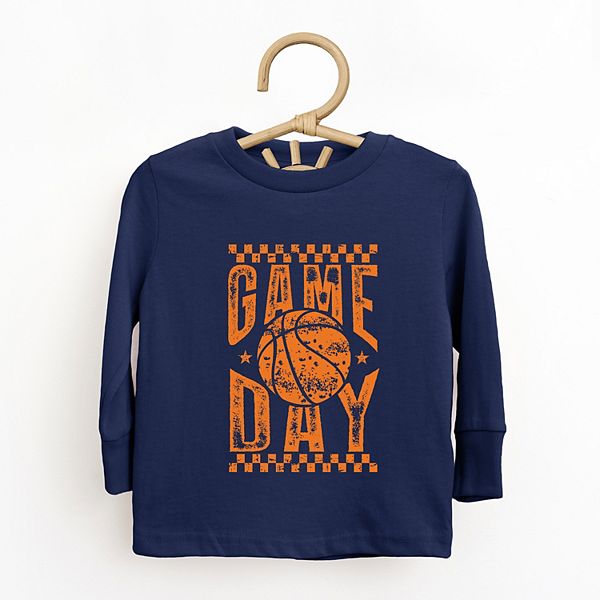 Футболка с длинным рукавом и принтом для малышей Basketball game day checkered distressed The Juniper Shop, Navy
Футболка с длинным рукавом и принтом для малышей Basketball game day checkered distressed The Juniper Shop, Navy