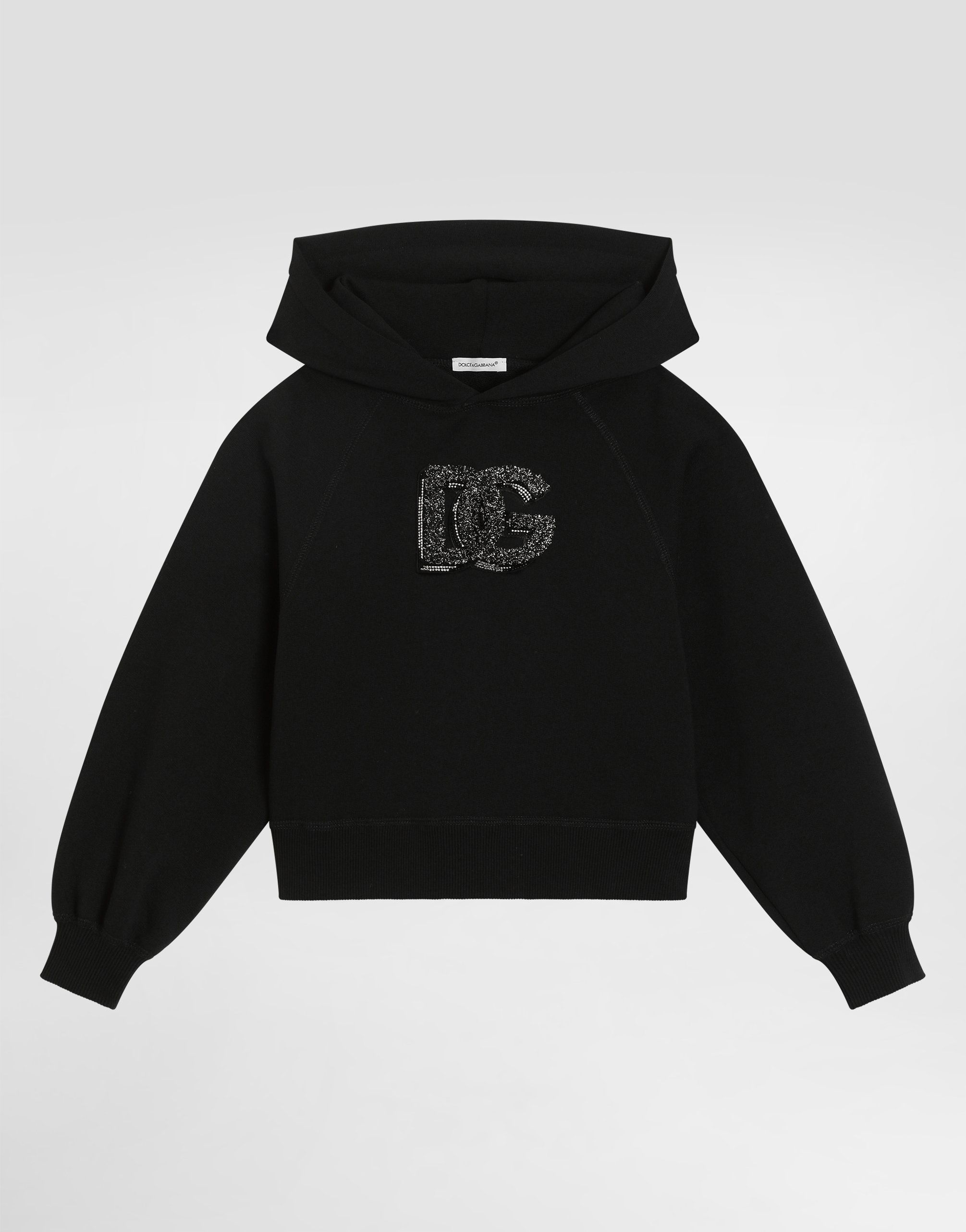 Оверсайз худи с логотипом и стразами Dolce & Gabbana, черный
Оверсайз худи с логотипом и стразами Dolce & Gabbana, черный