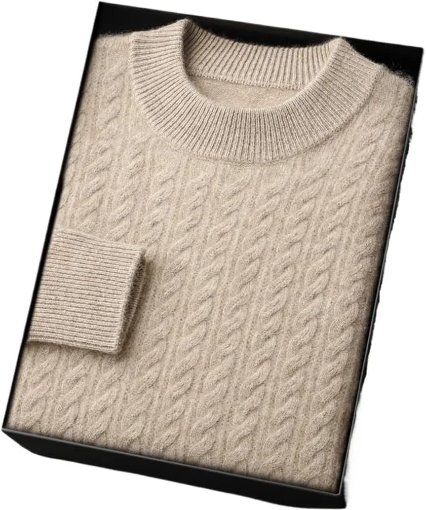 Мужской свитер из кашемира, круглый вырез, двойная вязка SIDUFHAOPKLL
Мужской свитер из кашемира, круглый вырез, двойная вязка SIDUFHAOPKLL