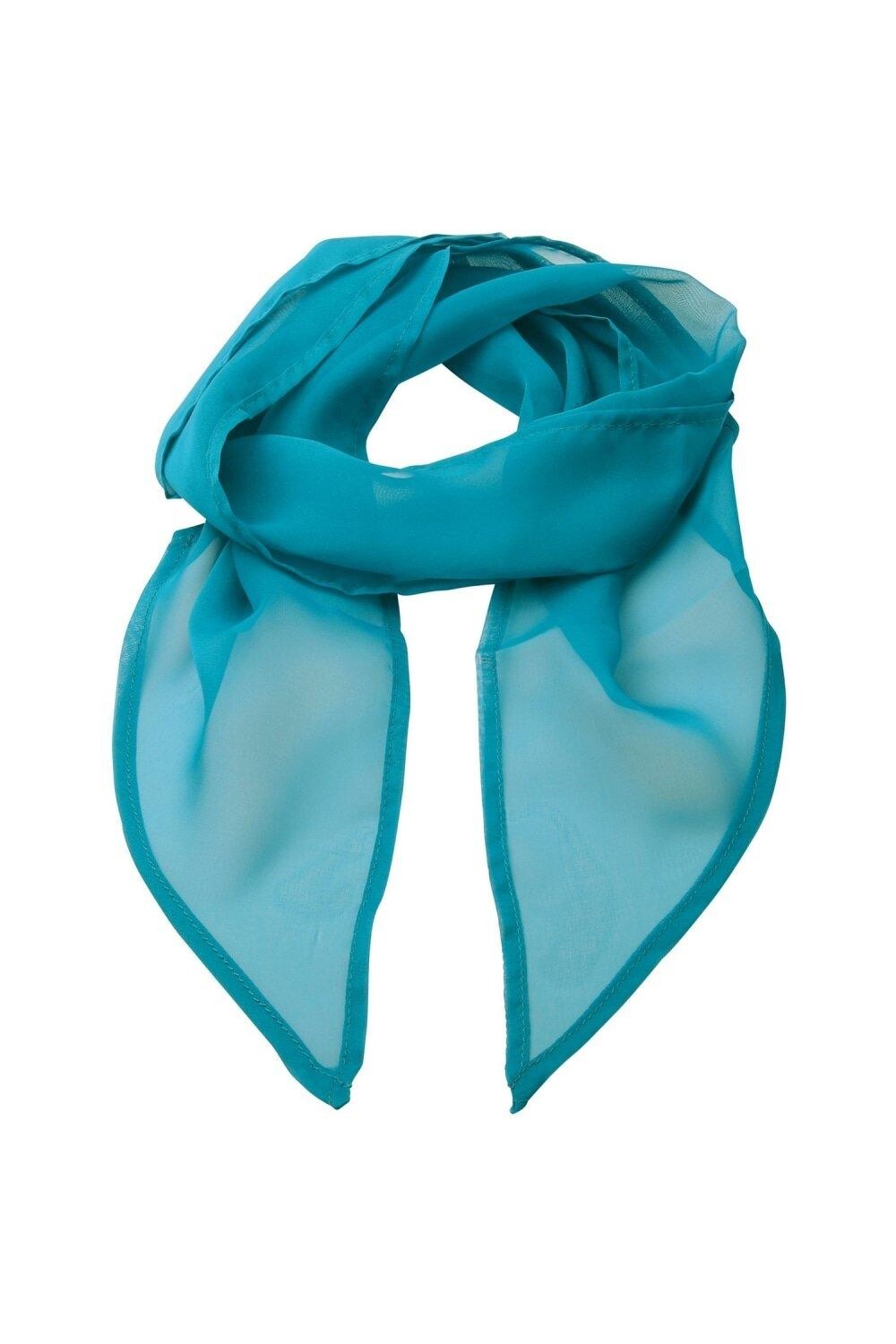 Деловой шифоновый деловой шарф Premier, синий 
Деловой шифоновый деловой шарф Premier, синий