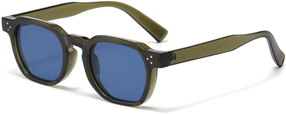 Квадратные солнцезащитные очки для мужчин в стиле панк, двухцветные, с защитой от УФ-излучения UV400, ретро, с заклепками, модные женские очки с прозрачными линзами в оправе TVTBBVV, Green
Квадратные солнцезащитные очки для мужчин в стиле панк, двухцветные, с защитой от УФ-излучения UV400, ретро, с заклепками, модные женские очки с прозрачными линзами в оправе TVTBBVV, Green