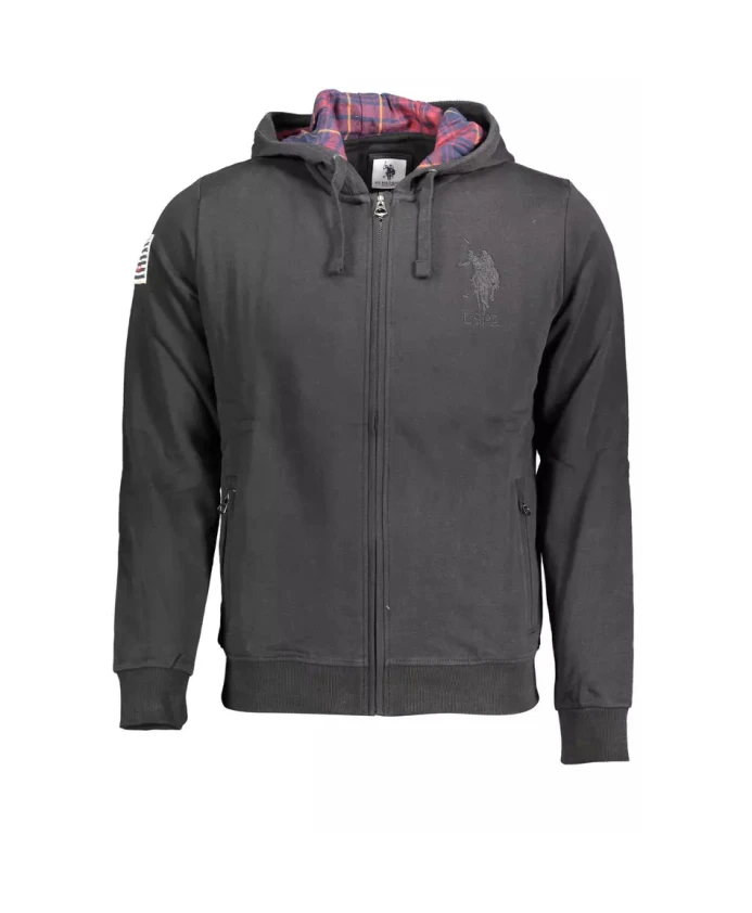 Черный хлопковый свитер для мужчин U.S. Polo Assn., черный
Черный хлопковый свитер для мужчин U.S. Polo Assn., черный