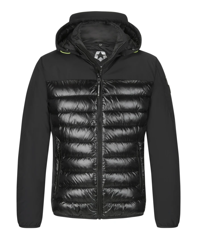 Гибридная стеганая куртка с глянцевой отделкой. Milestone, черный
Гибридная стеганая куртка с глянцевой отделкой. Milestone, черный