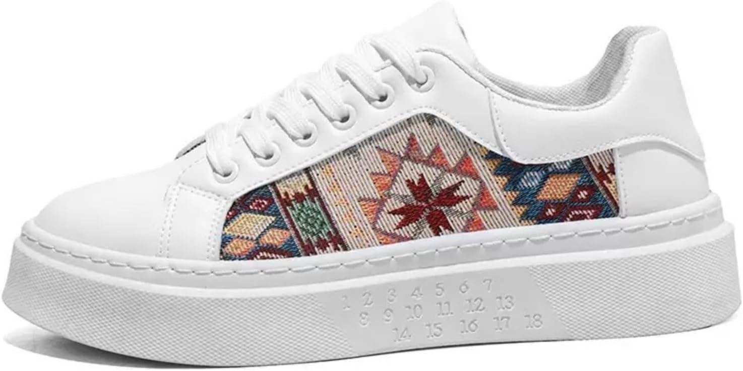 Женские и мужские ретро кроссовки Y2K с массивной подошвой, модным цветочным узором, пэчворком, повседневные, легкие, для ходьбы и катания на скейтборде Macefil, белый
Женские и мужские ретро кроссовки Y2K с массивной подошвой, модным цветочным узором, пэчворком, повседневные, легкие, для ходьбы и катания на скейтборде Macefil, белый